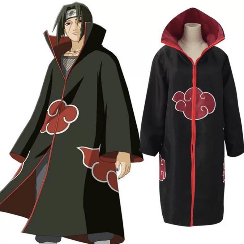 XẢ KHO - Áo Choàng Hóa Trang Nhân Vật Anime Akatsuki Itachi - mẫu mới