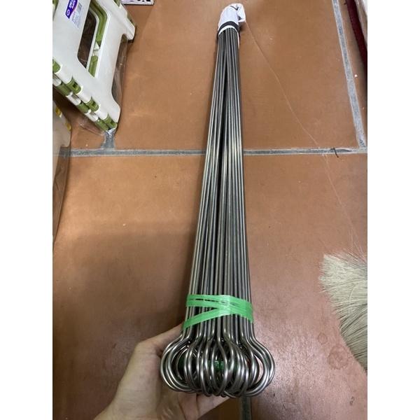 Que xiên nướng thịt bằng inox không rỉ loại 60cm dày đẹp