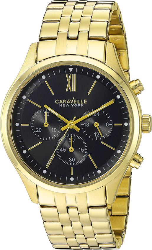 Đồng Hồ Nam Dây Thép Không Gỉ Caravelle 44A108 (41mm) - Vàng