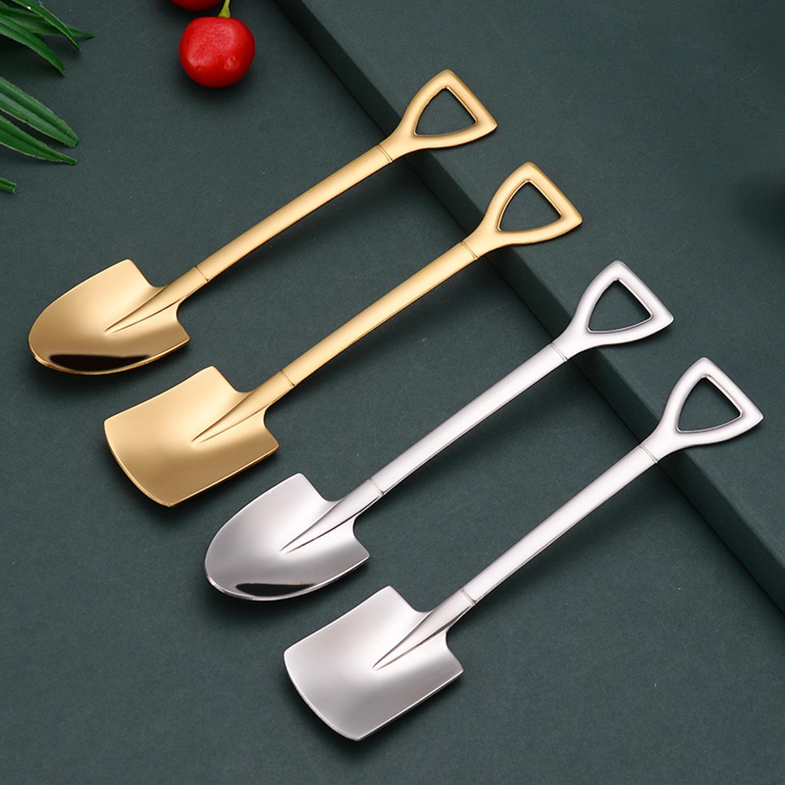 2pcs Dessert Stirring Mixing Spoon for Cream of Sugar Coffee