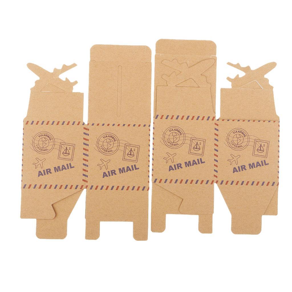 50Pcs European Vintage Airplane Candy Box Wedding Candy Packaging Boxes Gift