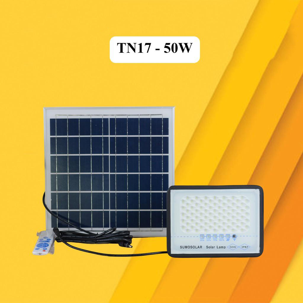 Đèn pha năng lượng mặt trời chống loá 50W Sumosolar - TN17