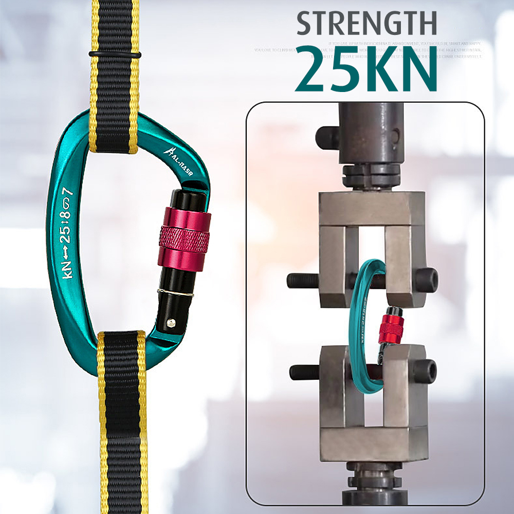 Móc Khóa Chữ D 25Kn Chuyên Dụng Cho Leo Núi