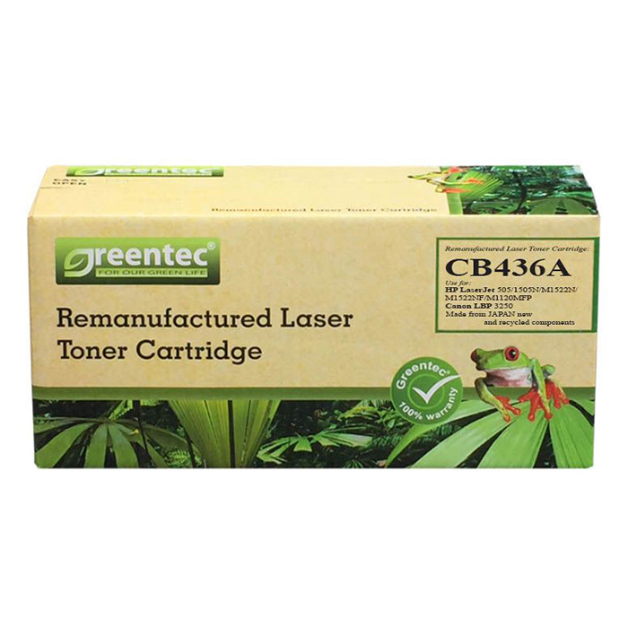 Mực In Laser Đen Trắng Greentec 36A - Hàng Chính Hãng