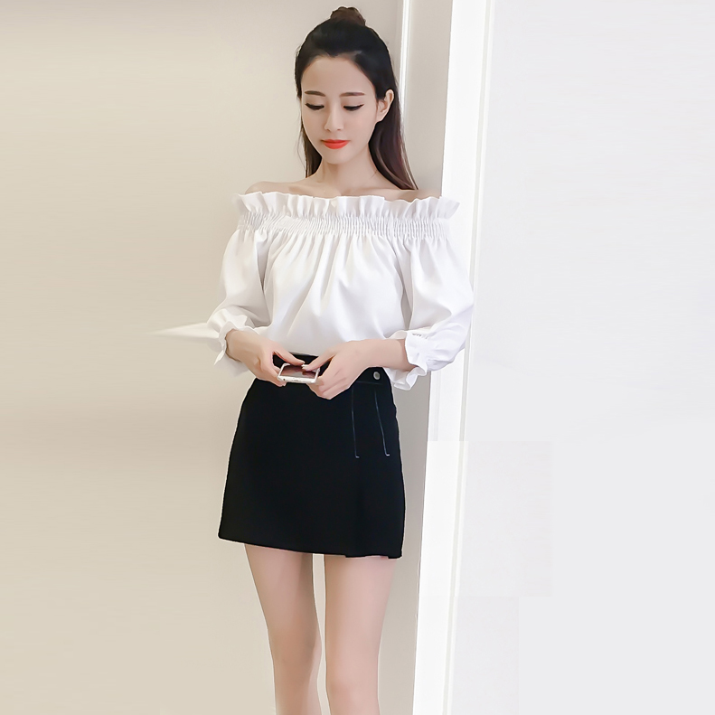 Áo Tay Dài Bẹt Vai Thun