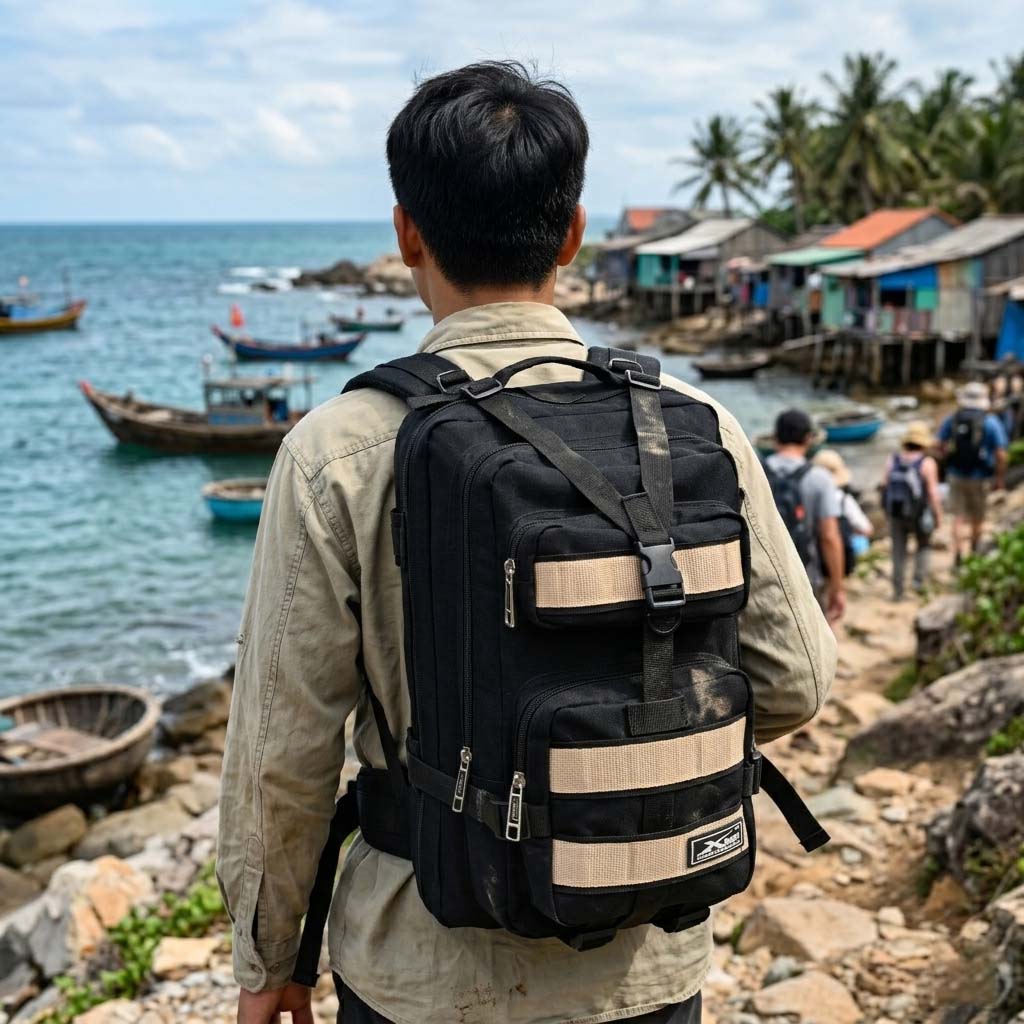 Balo Đi Phượt Du Lịch Leo Núi Xbags Hike – Balo Du Lịch Cao Cấp Năng Động, Cá Tính, Chống Sốc Đựng Laptop 15.6 Inch XB1003