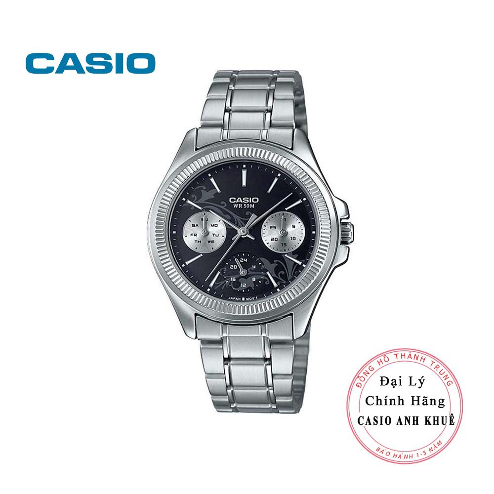 Đồng Hồ Nữ Casio LTP-2088D-1A2V Dây Kim Loại - Chống Nước Tốt