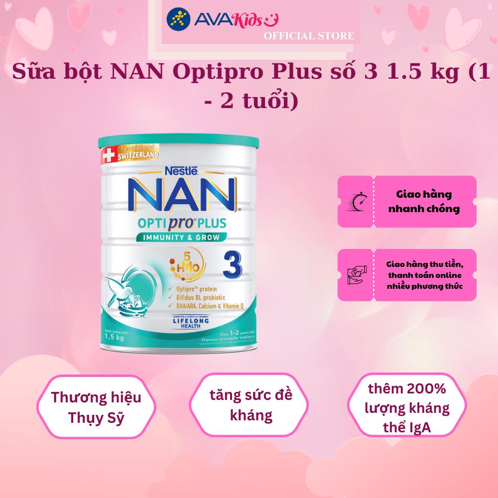 Sữa bột NAN Optipro Plus số 3 1.5 kg (1 - 2 tuổi)