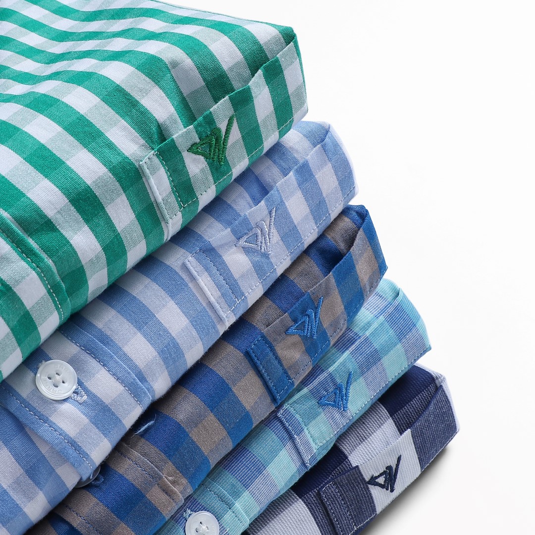 Sơ mi nam ngắn tay DARNEL kẻ caro sợi cotton cao cấp mềm mịn DN515
