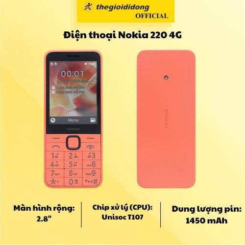 Điện thoại Nokia 220 4G - Hàng Chính Hãng
