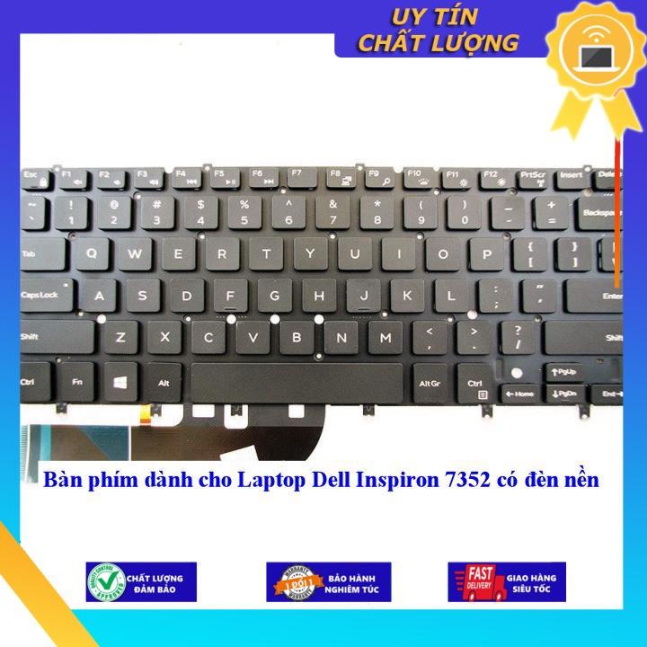 Bàn phím dùng cho Laptop Dell Inspiron 7352 có đèn nền - Hàng Nhập Khẩu New Seal