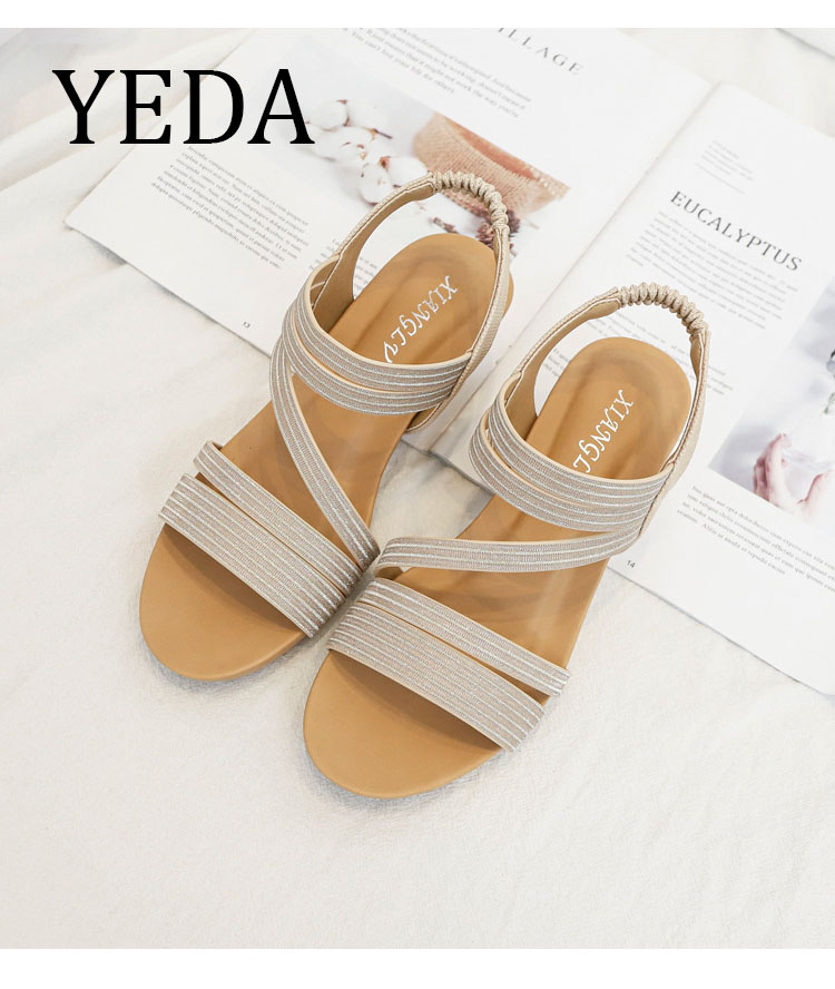 Giày quai ngang nữ giày sandals nữ dép quai hậu nữ cao 5 cm - 1418-438