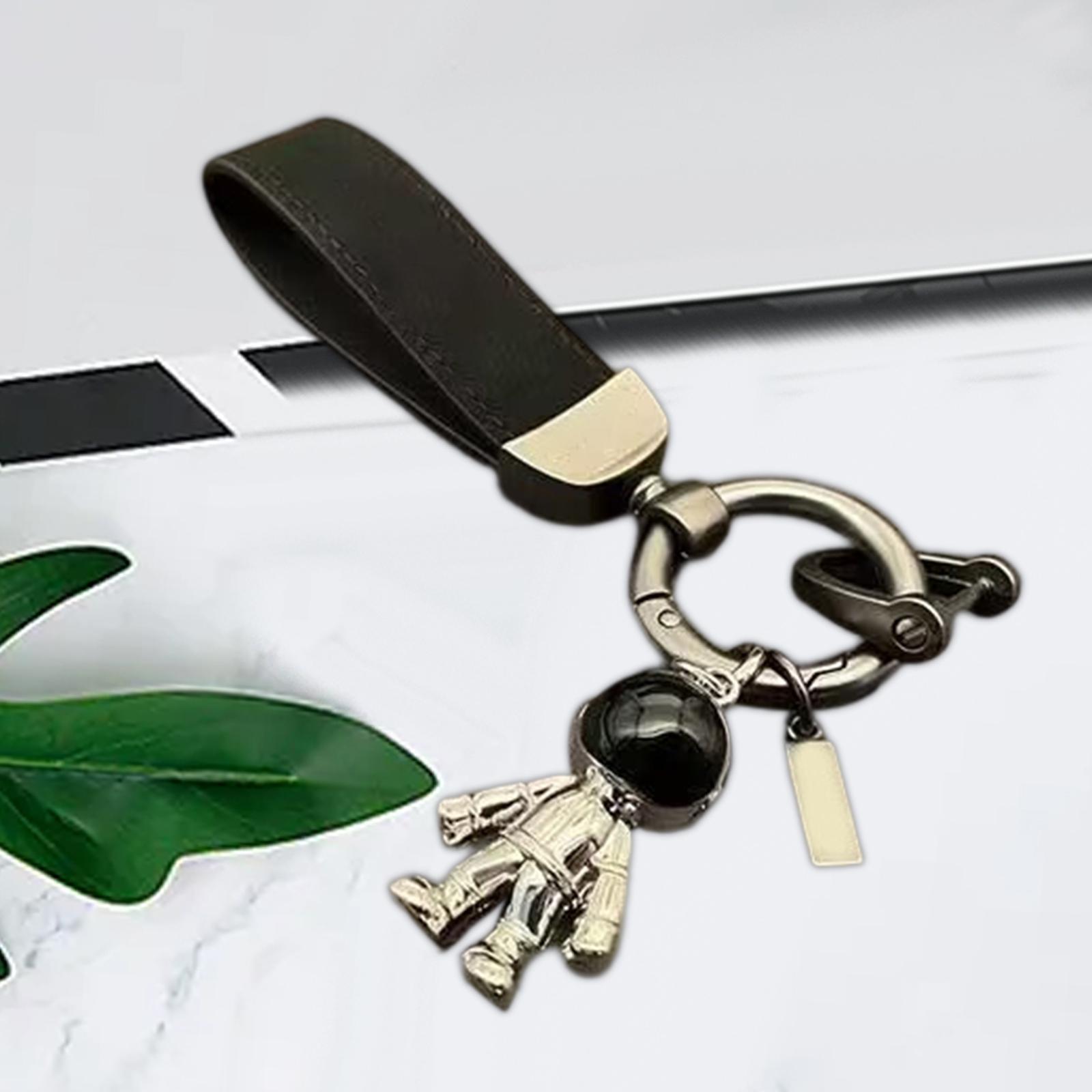 PU Leather Keychain Key Chain Holder Simple Fashion Gift Universal Wrist Strap Decor Zinc Alloy Wear Resistant Pendant for Backpack Men