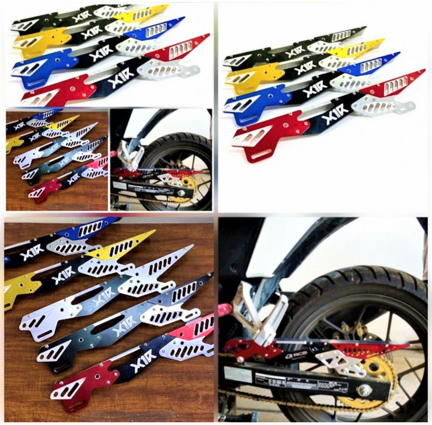 CỰC ĐỈNH VỚI 1 BỘ CHE SÊN CHẮN XÍCH XE MÁY NHÔM CÁT CNC KIỂU CỰC DẦY ĐẸP CHUẨN CHẤT LƯỢNG