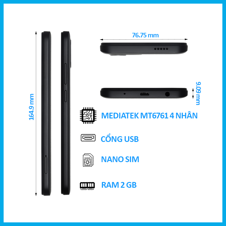 Điện thoại Xiaomi Redmi A1 - Hàng chính hãng