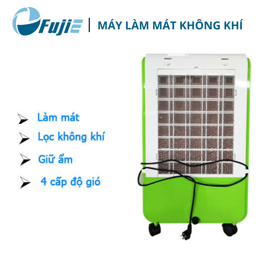 Máy làm mát không khí, quạt điều hòa FujiE AC_601, bình chứa 30 lít cho phòng 10-20m², khoảng cách gió 5 mét - Hàng chính hãng