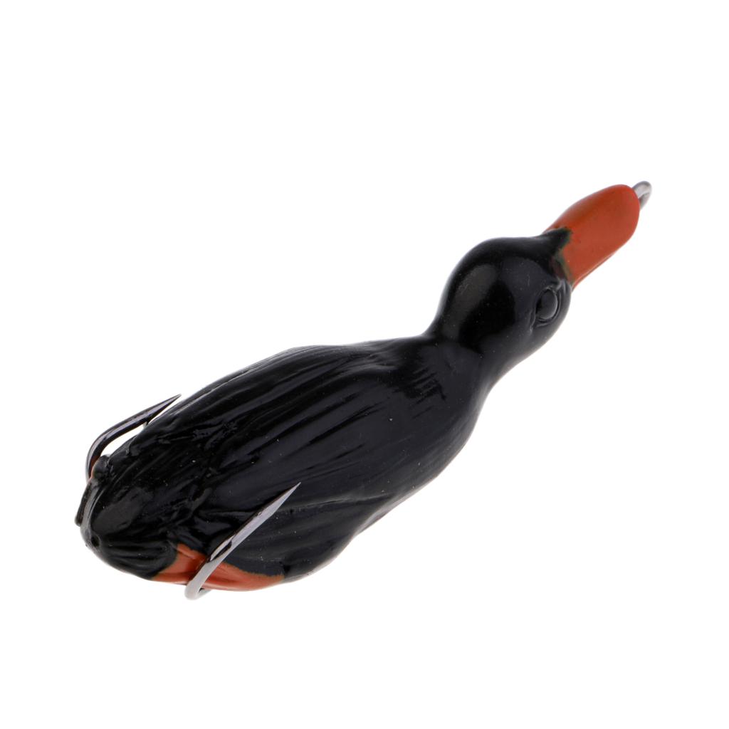 3pcs Duck Design Soft Frog Fishing Lures Artificial Baits Floating Swimbait