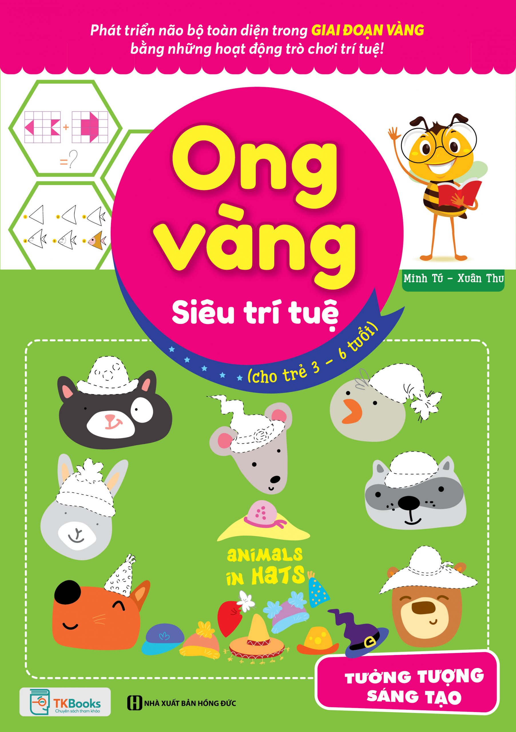 Sách - Ong Vàng Siêu Trí Tuệ Cho Trẻ 3-6 Tuổi - Tưởng Tượng, Sáng Tạo
