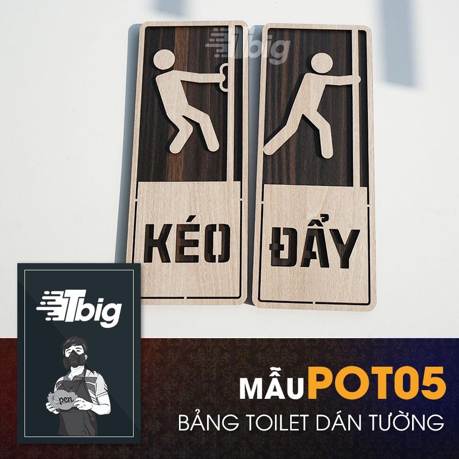 Bảng gỗ kéo đẩy dán cửa ra vào có sẵn keo 2 mặt dễ dàng lắp đặt