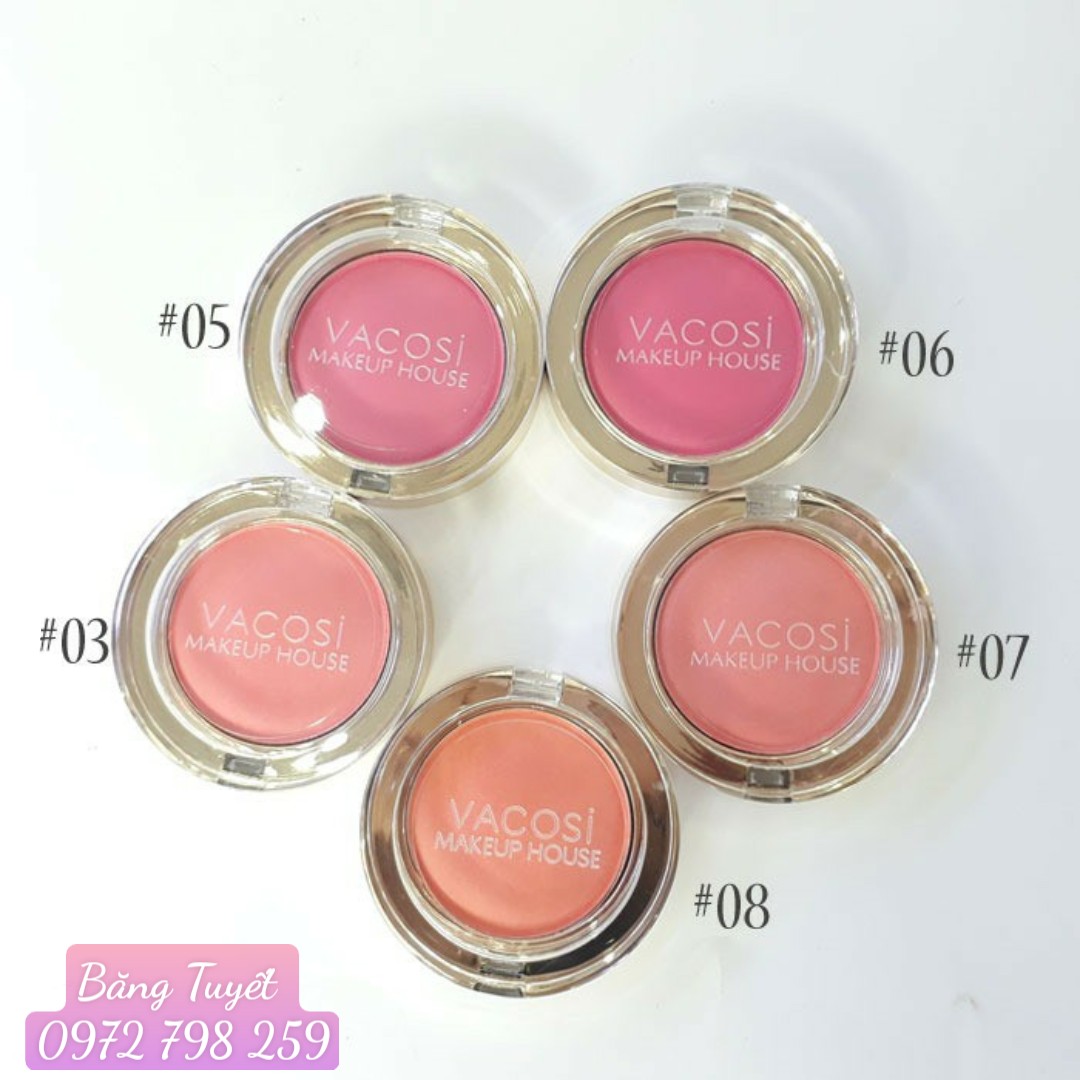 Phấn Má Hồng Vaco si Lolipop Blush Powder 4.4g Hàn Quốc #07