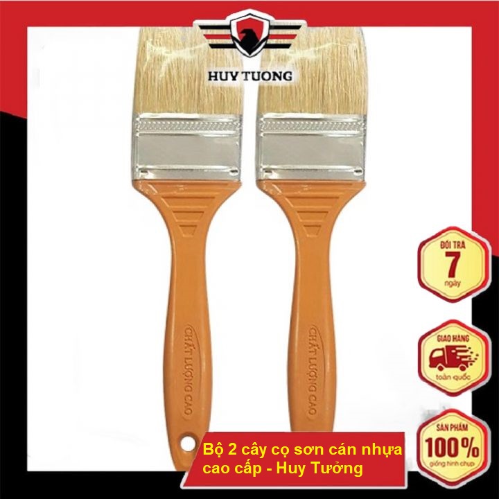 Bộ 2 Cây Cọ Sơn Cán Nhựa