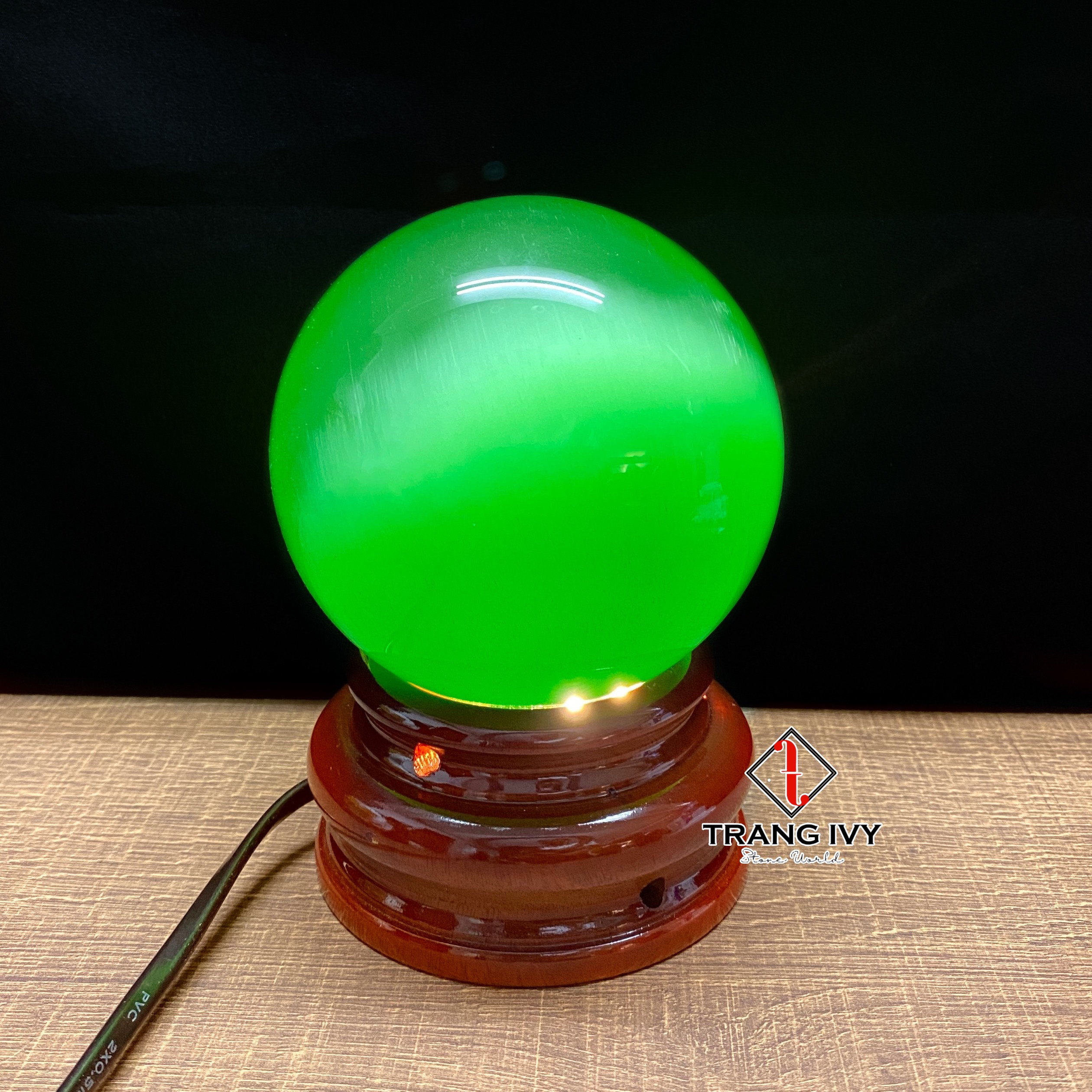 Quả Cầu Phong Thủy Đá Mắt Mèo