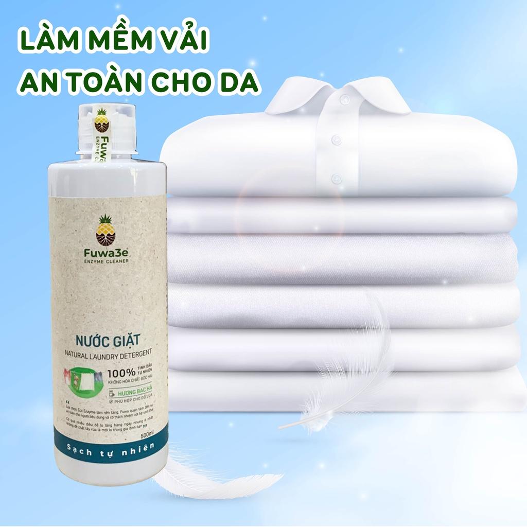 Nước giặt hữu cơ Fuwa3e - Chuyên giặt lụa hương bạc hà an toàn cho bé (500ml)