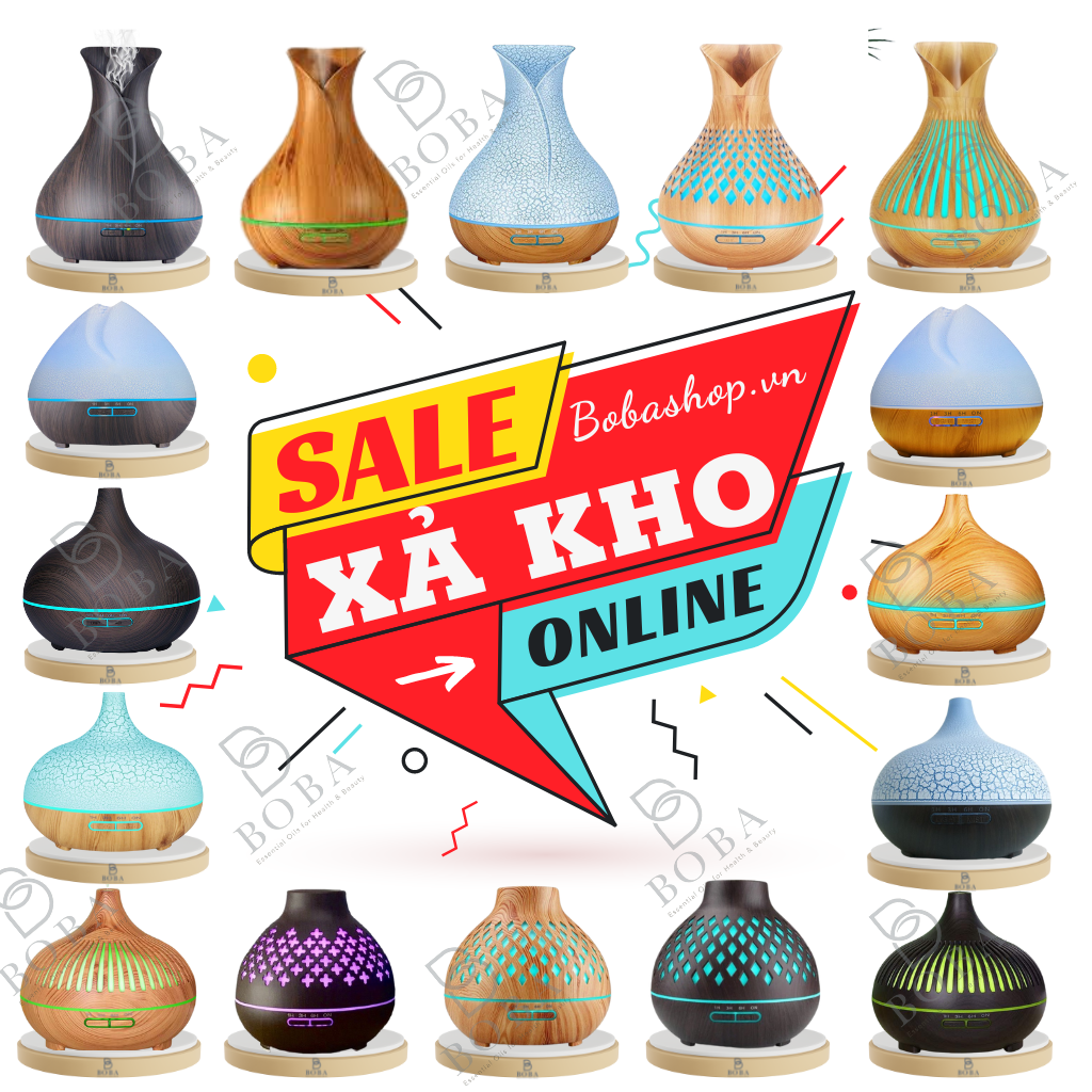 (HCM) Xả Kho Máy Xông Tinh Dầu, Máy Tạo Hương Thơm, Cung Cấp Độ Ẩm Thơm Phòng, Kháng Khuẩn -BOBA NATURALS