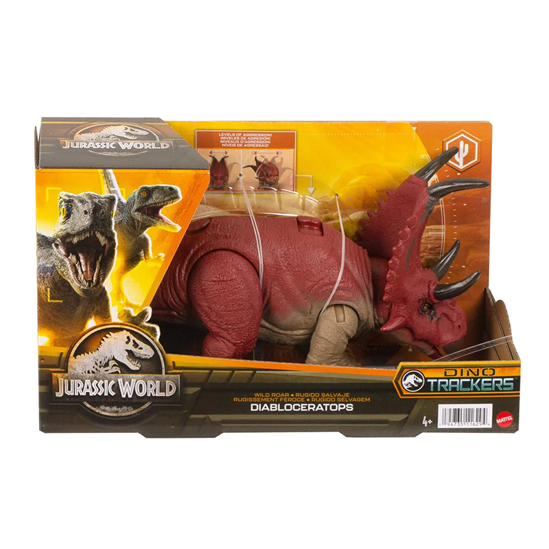 Đồ Chơi JURASSIC WORLD MATTEL  Khủng Long Diabloceratops Có Âm Thanh HLP16/HLP14