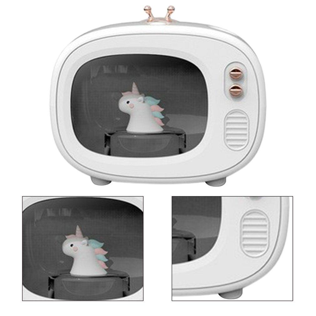 Thú Dễ Thương TV Máy Phun Sương Tạo Độ Ẩm USB Sạc Sáng Tạo Tắt Tiếng Xịt Nhà Phòng Ngủ Ký Túc Xá Thanh Lọc Không Khí