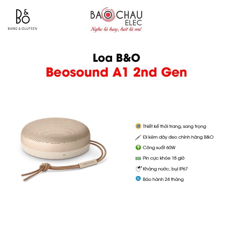 Loa Di Động B&amp;O Beosound A1 2nd Gen | Công Suất 60W - Pin 18 Giờ - Kháng Nước IP67 - hàng chính hãng