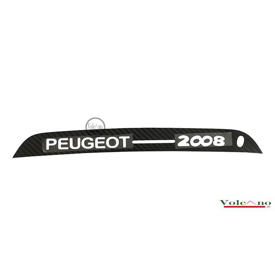 Decal Carbon Dán Trang Trí Đèn Phanh Kính Sau Xe Ô Tô Peugeot 2008