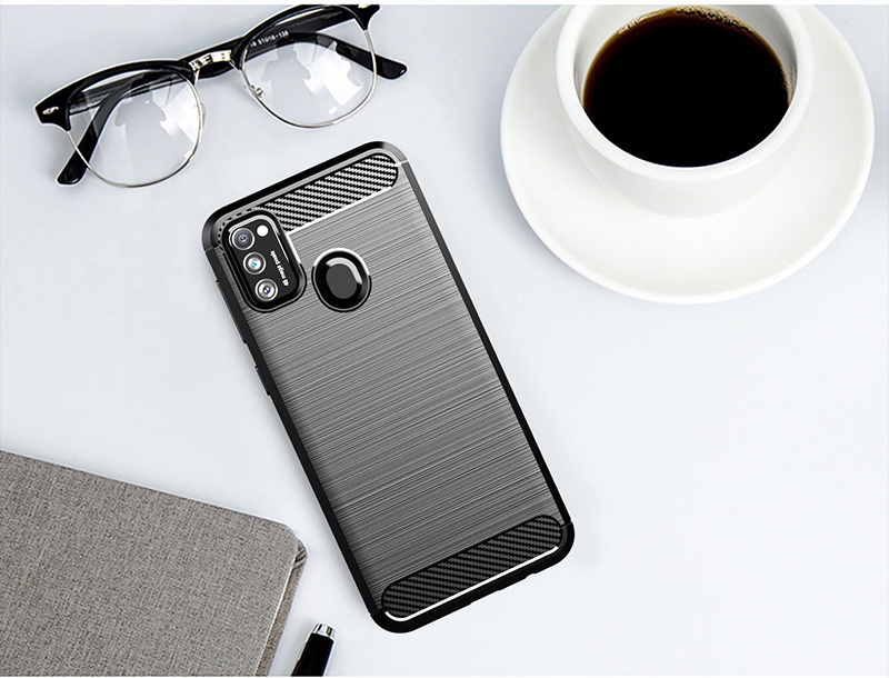 Ốp Lưng Chống Sốc Vân Cabon Dành Cho Điện Thoại Samsung Galaxy M21