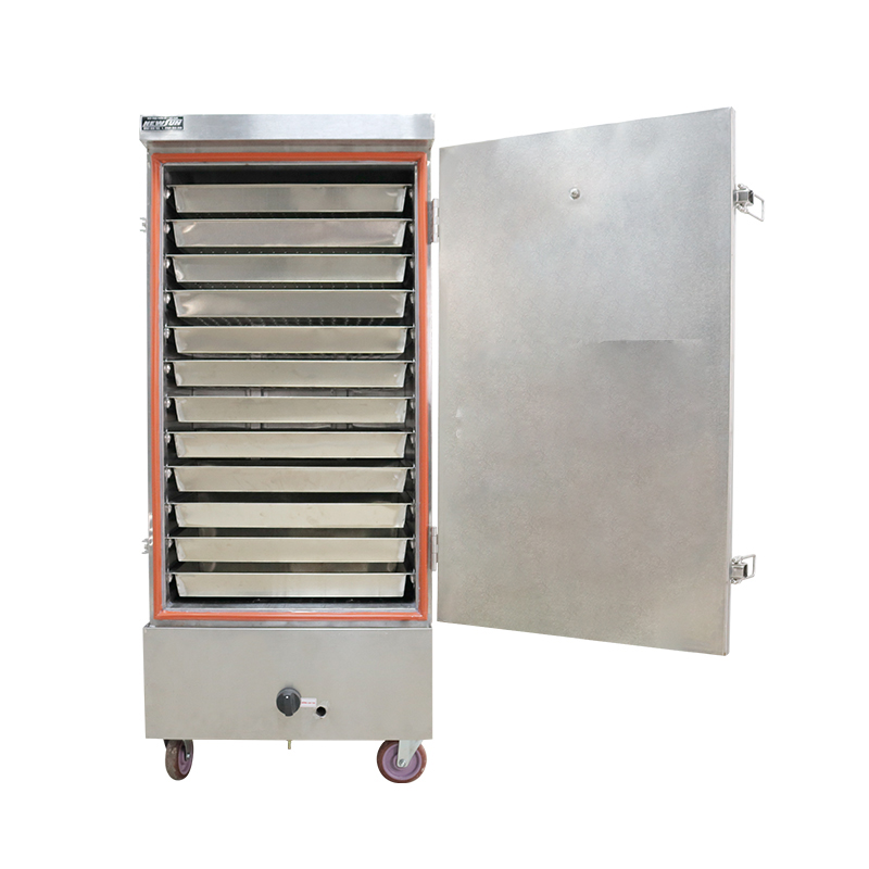 Tủ Nấu Cơm 60 Kg Gạo/ Mẻ Bằng Gas 12 Khay Inox 304 NEWSUN - Hàng Chính Hãng
