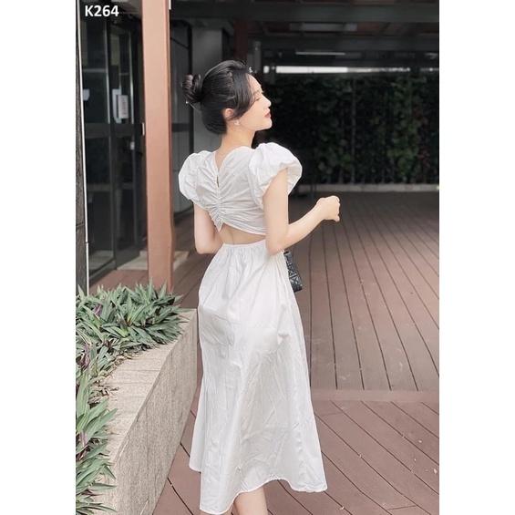 Váy maxi hở lưng sexy