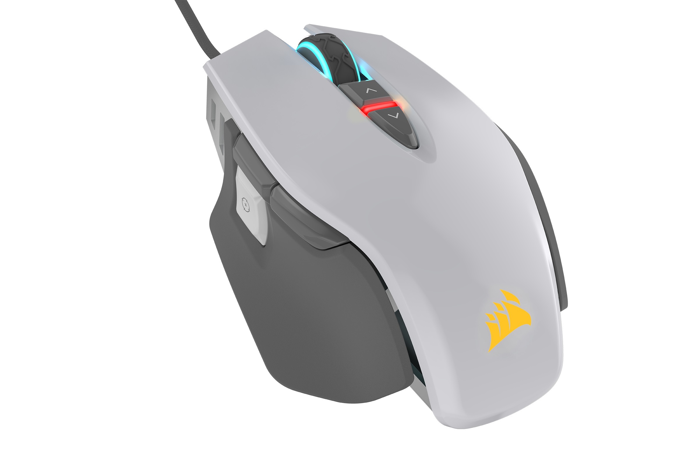 Chuột Corsair M65 ELITE Tunable FPS - White Grey - Hàng Chính Hãng