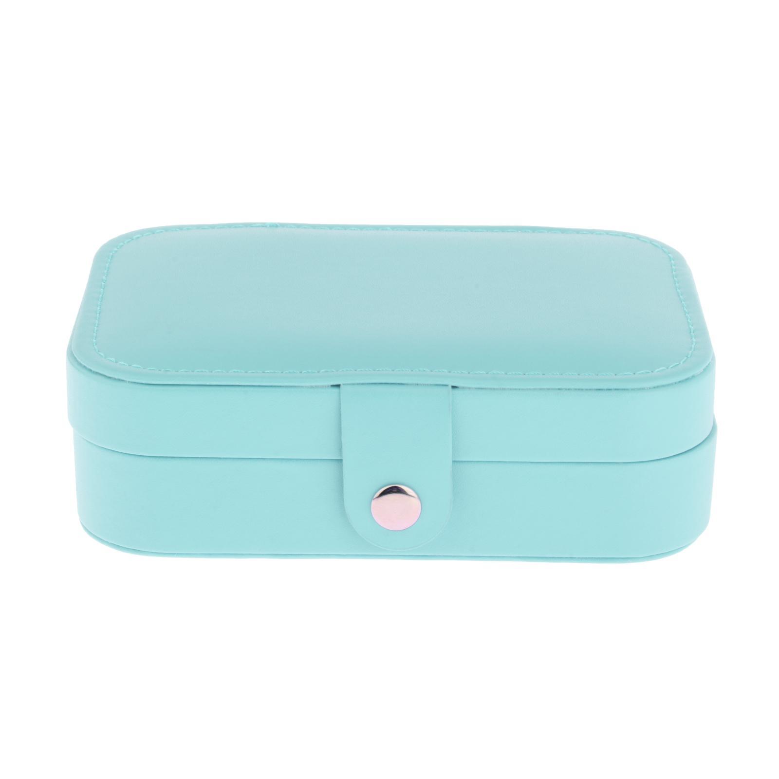 PU Mini Travel Jewelry Box Portable for Rings Earrings Necklace