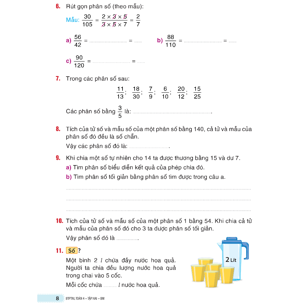 Sách - Bài tập phát triển năng lực Toán 4 Tập 2