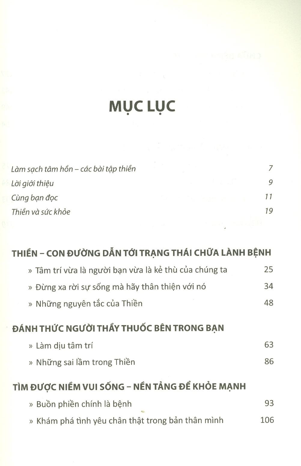Làm sạch tâm hồn - Các bài tập thiền