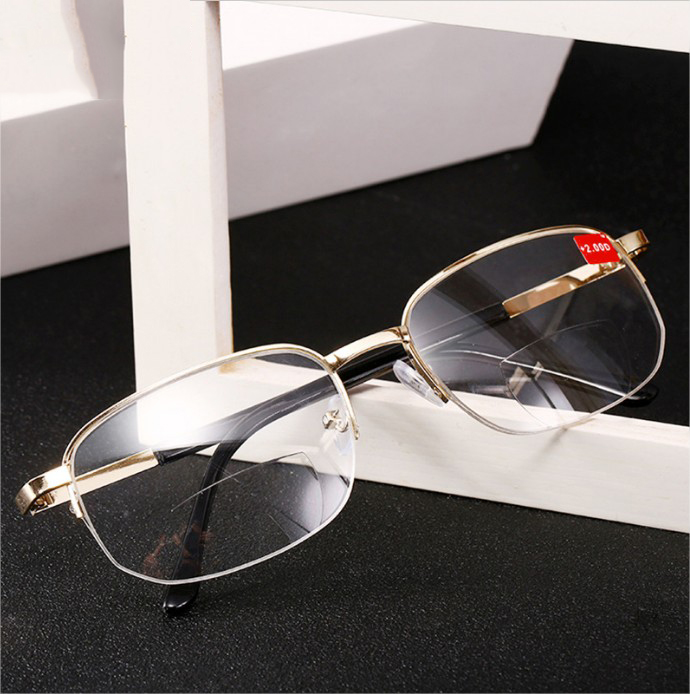 Kính viễn thị hai tròng gọng hợp kim titan cao cấp nhìn xa và gần cực tiện lợi - KV89_DROPXHIP