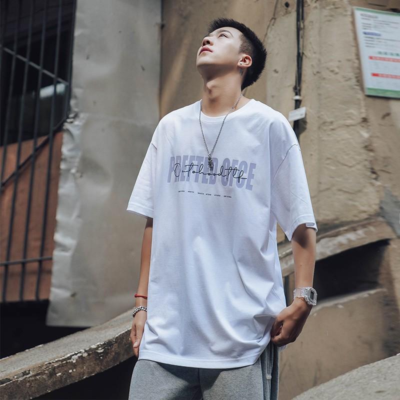 Áo phông nam nữ unisex tay lỡ thun form rộng teen cổ tròn oversize cotton giá rẻ basic đen trắng tee pull freesize PREFTED 