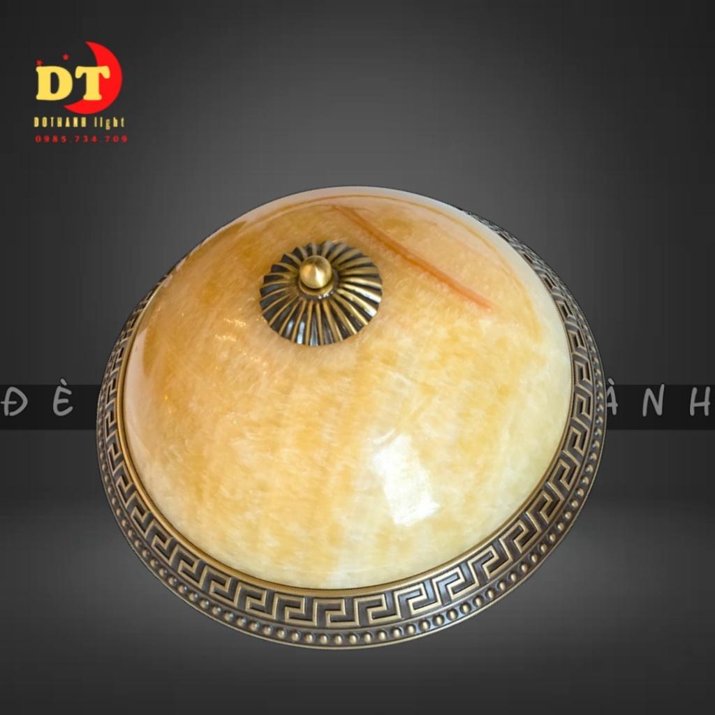 Đèn ốp trần bằng đồng đá cao cấp phong cách bắc âu HTLQ OTD