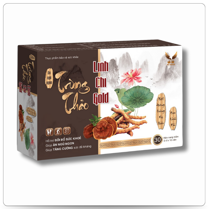 TRÙNG THẢO LINH CHI GOLD - Hỗ Trợ Ăn Ngủ Ngon