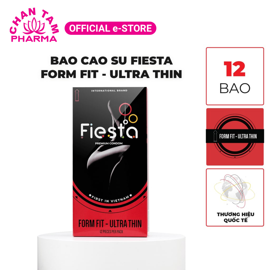Bao cao su Fiesta ôm sát siêu mỏng – hộp 12 cái