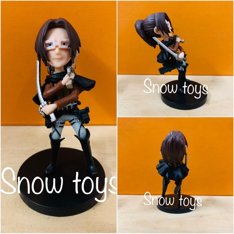Mô hình Attack On Titan - AOT - Đại chiến Titan - 6 nhân vật Eren Mikasa Armin Hange Sasha Levi - Cao 9~10cm
