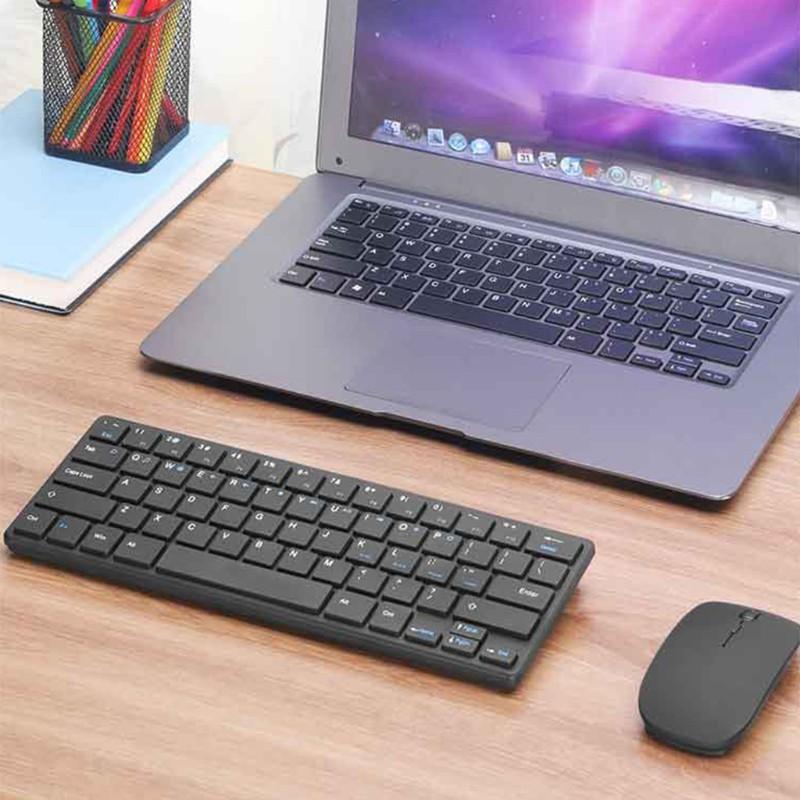 Combo Bàn Phím + Chuột Không Dây 2.4g 1200dpi Cho Laptop Pc