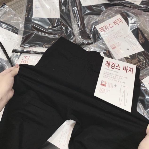 Quần Legging nữ xuất Hàn chất liệu co giãn 4 chiều