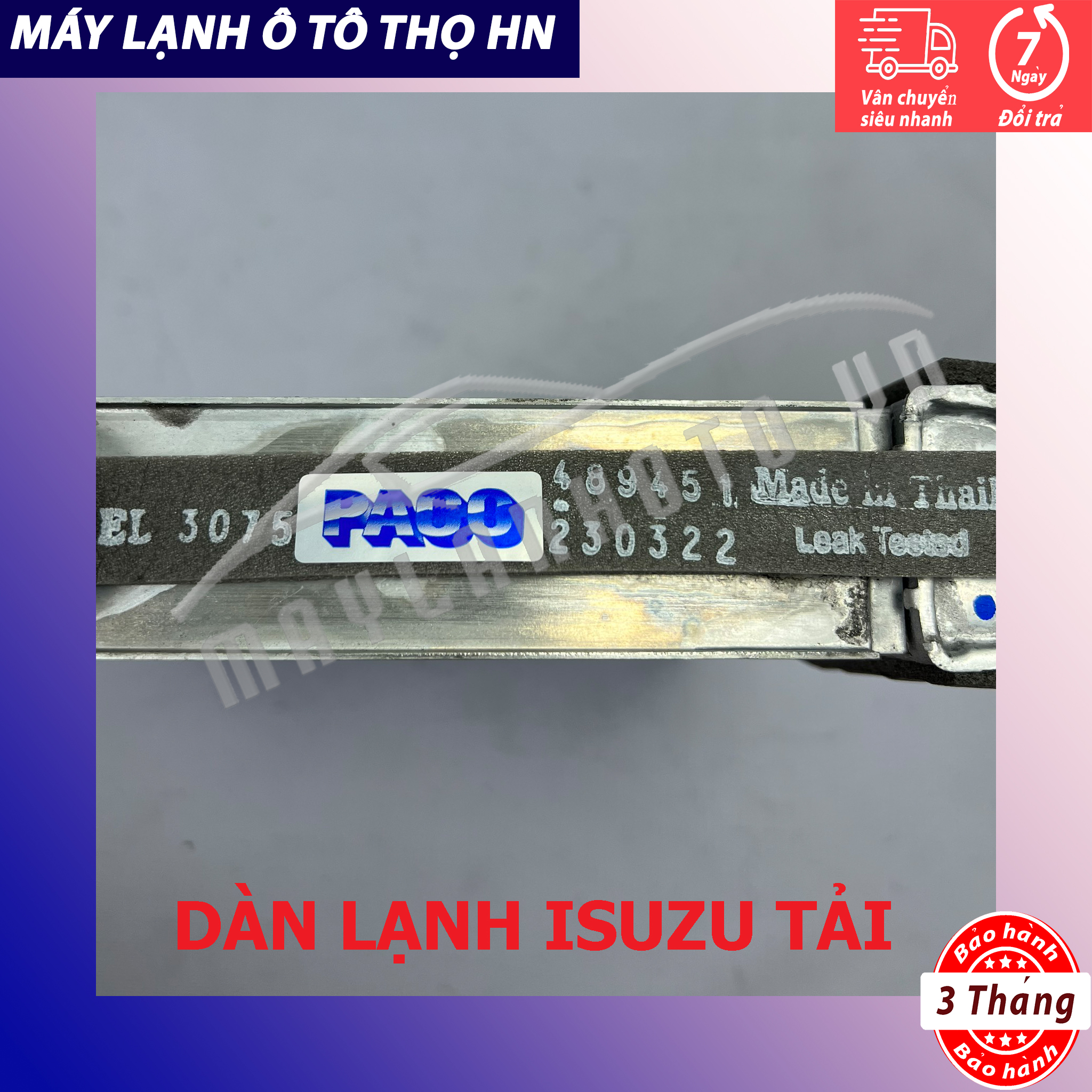 Dàn lạnh Isuzu 3,5 tấn - 5 tấn Hàng xịn Thái Lan