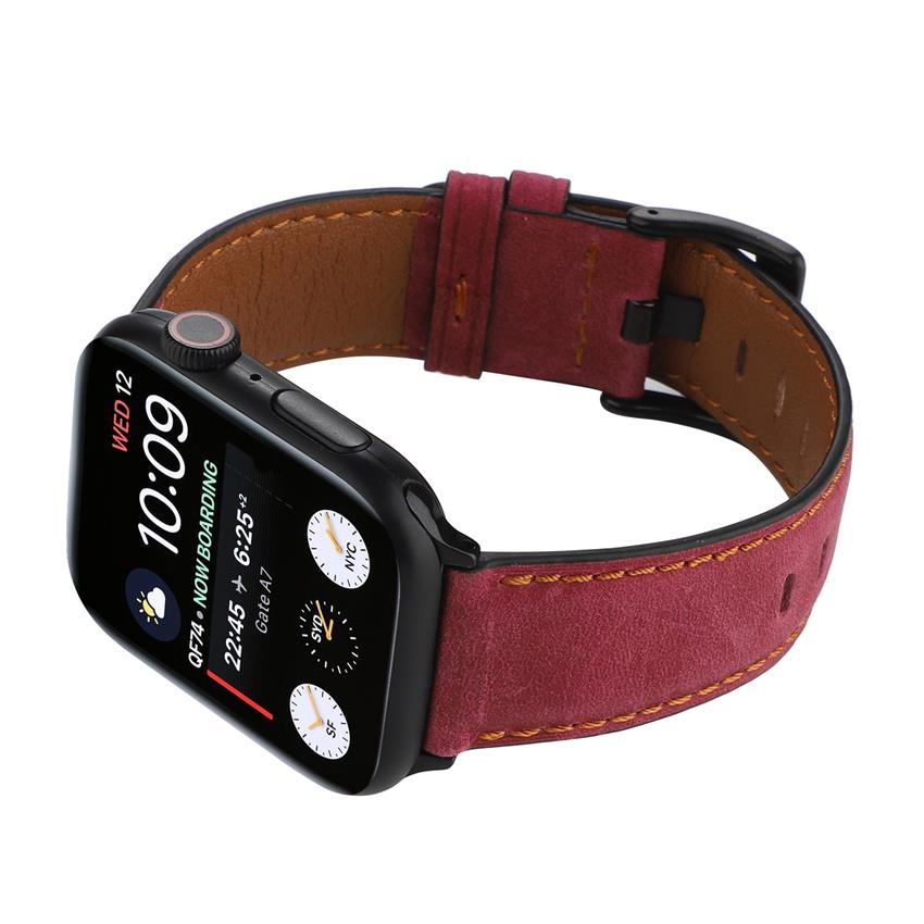 Dành cho iWatch 38/40 / 41mm 42/44/45 / 49mm iWatch Series 1 2 3 4 5 6 7 8 SE ULTRA  Dây da thật cổ điển