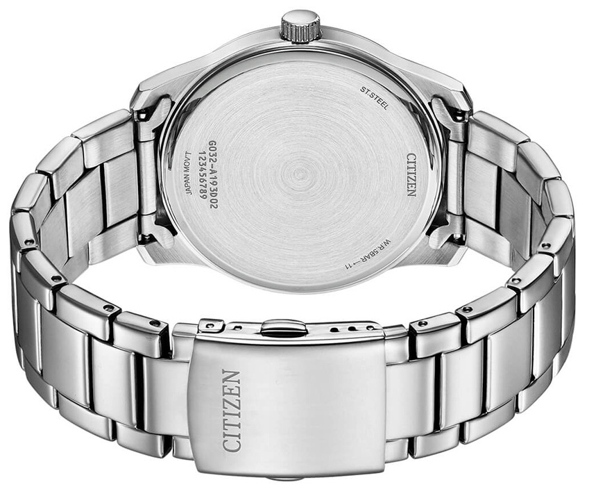Đồng Hồ Nam Citizen Pin-Quartz Dây Thép Không Gỉ BH5001-56L - Mặt Xanh Đen (42mm)